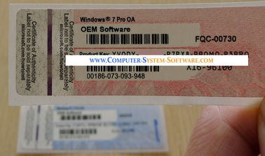 De ordenador de la etiqueta favorable OA COA de la etiqueta engomada del OEM de Windows 7 con llave auténtica del producto del OEM