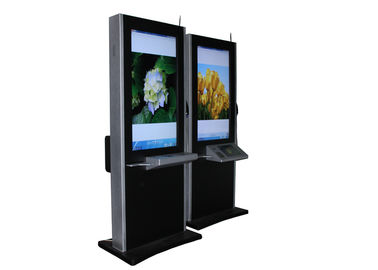 55 pulgadas pago gran kiosko de señalización Digital de LCD Self Service con Multi lingual teclado