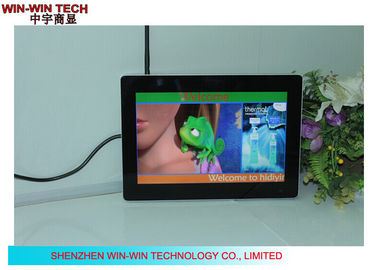 Tótem elegante de la publicidad de la señalización de HD Digitaces, insignia del vídeo del monitor LCD