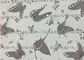 Materiales de la tela de tapicería del telar jacquar de la flor verde/blanca/de la mariposa