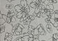 Materiales de la tela de tapicería del telar jacquar de la flor verde/blanca/de la mariposa