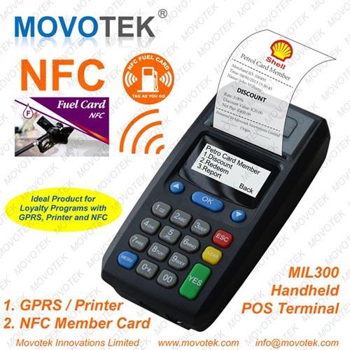 Impresora terminal de la posición SMS de la impresora GPRS de Movotek GPRS para el topup del tiempo en antena del carnet de socio