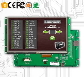 4,3 pantalla táctil de la pulgada HMI TFT LCD con el tablero y el regulador de la unidad inteligente