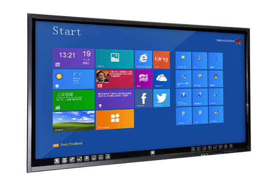 Guardería/escuela interactiva todos en un tacto 65inch a prueba de polvo de la PC montado en la pared