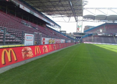 Publicidad al aire libre impermeable de la pantalla LED de P12 P16 para la bandera del perímetro del deporte del estadio