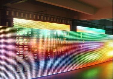 Pantalla de la pantalla LED de la publicidad al aire libre de la cortina de la aduana P31.25 Rgb LED