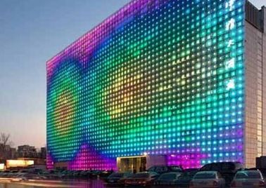 Pantalla de la pantalla LED de la publicidad al aire libre de la cortina de la aduana P31.25 Rgb LED