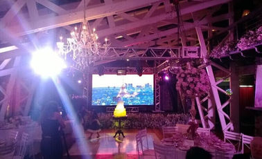 Alquiler llevado publicidad interior ligera de la exhibición de HD P6.4mm, alta estructura