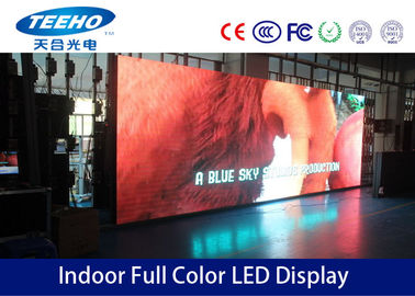 Pantalla interior a todo color de alquiler 1R1G1B P7.62, 1000Hz de la pantalla LED de la publicidad