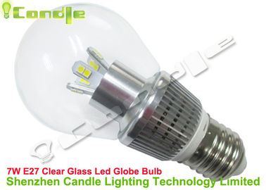 El poder más elevado E27 7watt de RoHS del CE llevó Ministerio del Interior de cristal transparente del bulbo del globo