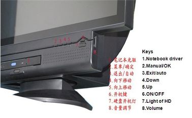 Terminal elegante de la posición de la pantalla táctil de 17 pulgadas, todo en una PC con 4W/panel táctil resistente 5W